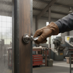 Premium Traditional Lever Door Handle on Round Rose with Intricate Detailing and Durable Finish - Pack of 2