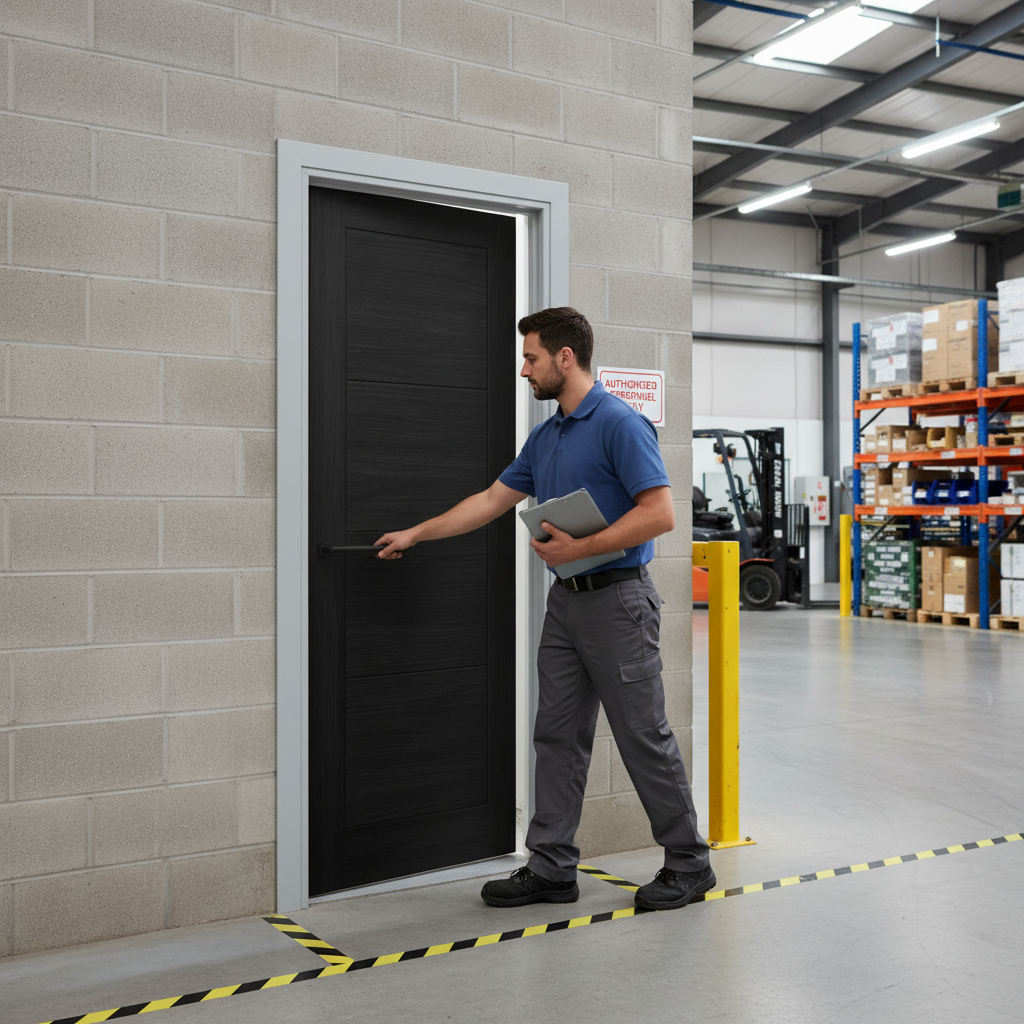 Fully Finished Endure Laminate Ladder Door with Striking Black Finish and Lifetime Guarantee for Modern Interiors - Image 2