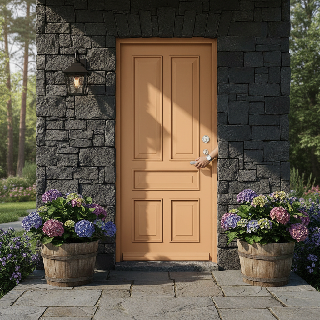 Premium Custom Made External Door - Solid Merbau Hardwood, 44mm Thickness, RAL Color Options