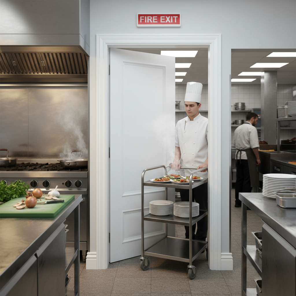 Premium White Primed Fire Door with 30 Minutes Fire Resistance and Solid High-Density Core