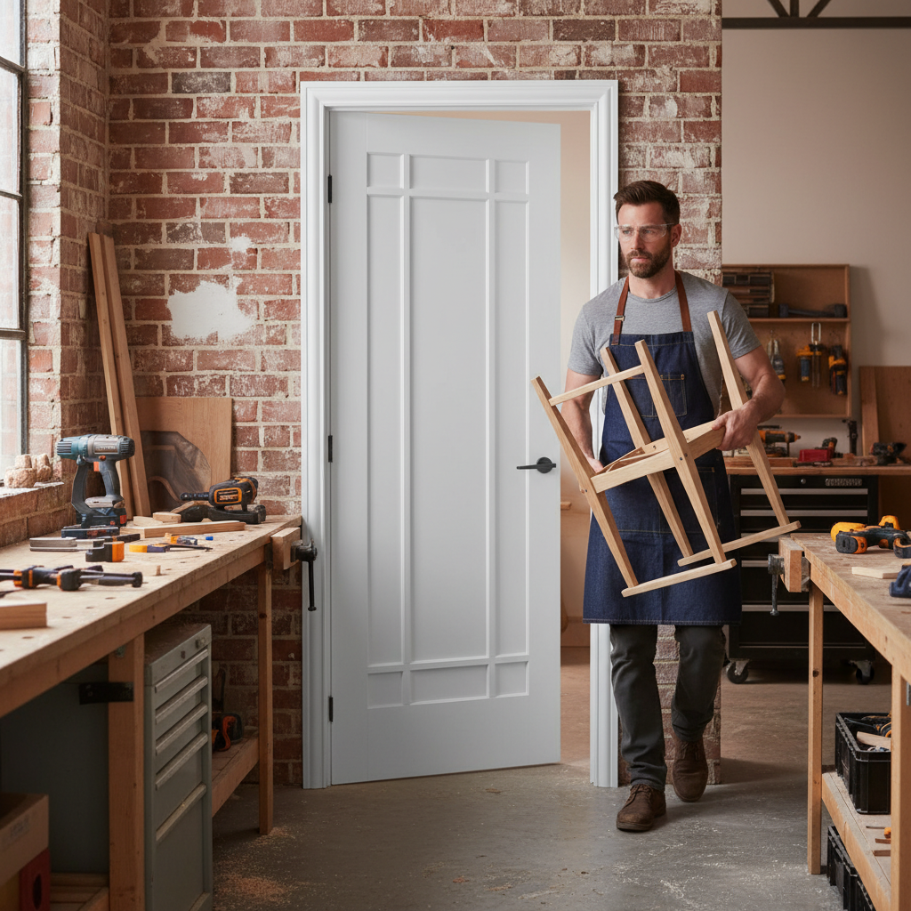 Premium Internal Door with Decorative Beading - 9 Panel White Primed Design for Elegance and Versatility