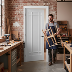 Premium Internal Door with Decorative Beading - 9 Panel White Primed Design for Elegance and Versatility