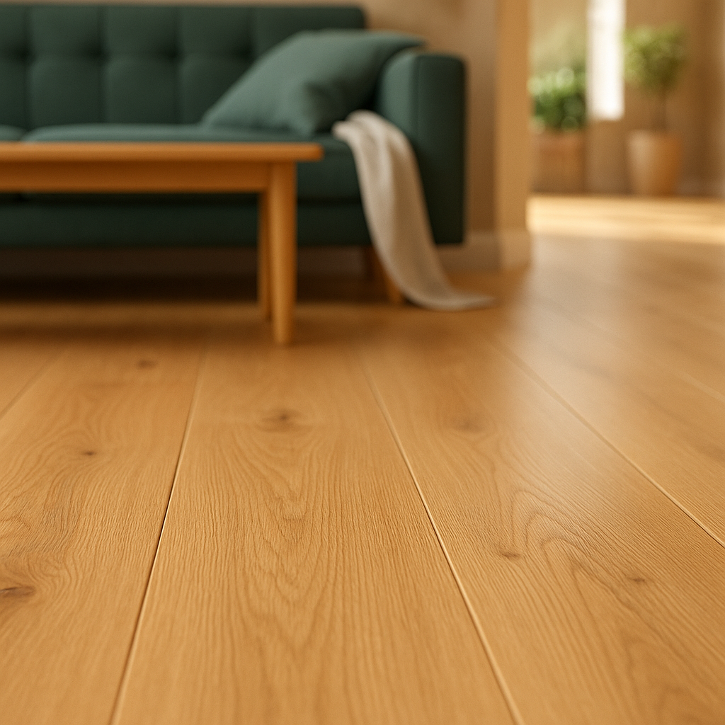 Oak Engineered Wood Flooring 12mm Brushed & Oiled 4V Bevel Edge - detail view
