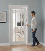 Premium 3 Panel Internal Door - Engineered Construction, FSC Certified, and White Primed Finish for Timeless Elegance
