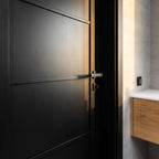 Internal Primed 4 Panel Industrial Lifestyle Door - detail view