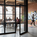 Premium Internal Fully Finished Industrial Studio Sidelight with 3 Clear Glass Panes and Protective Coating - Image 2