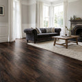 Rich Walnut 12mm High Gloss Laminate Flooring - Water-Resistant Finish