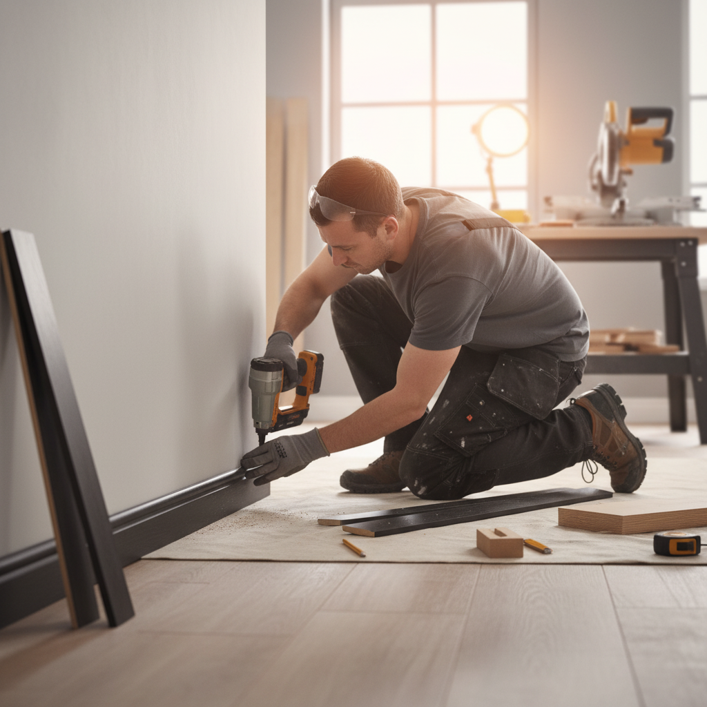 Premium 2.4m Torus Laminate Skirting Board for Wall Protection and Decorative Finish