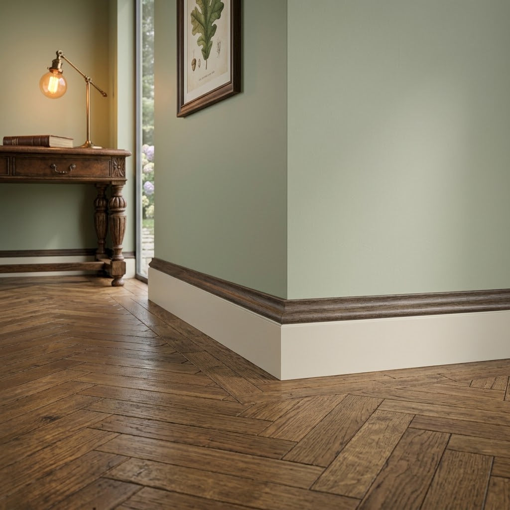 2.4m Walnut Laminate Scotia Beading for Elegant Finishing