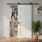 Premium Internal Shaker 4 Panel Sliding Door with Black Top Mounted Kit for Elegant Home Interiors - Image 2