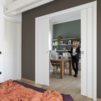 Premium Double Telescopic Pocket Door System with Timber Lining Kit and Maintenance-Free Track for Space Saving Solutions