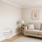 White Decorative Moulding 2.4mm Water-Resistant 14mm x 29mm