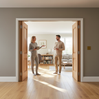 Premium Oak Double Pocket Door Set with Galvanised Steel Frame and Adjustable Jambs for Seamless Interior Design