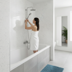 Premium Waterproof Wall Panelling in White Sparkling Finish - 2420 x 600mm for Professional Applications