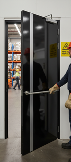 Premium High Gloss Fire Door - Bespoke Designer Door for Custom Sizes and Finishes