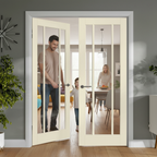 Premium Clear Glazed French Doors with Six Large Panes for Natural Light and Elegant Design