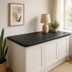 Rounded Edge Laminate Worktop in Midnight Granite, 3000mm x 600mm x 38mm