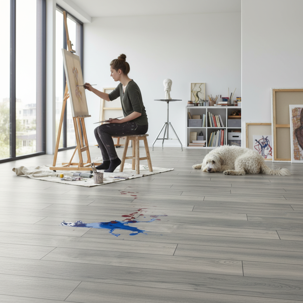 Premium 8mm Laminate Flooring - Water-Resistant, Eco-Friendly, Authentic Wood Look for Any Room