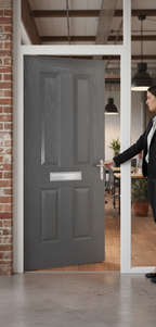 Premium External Fire Doorset with 30-Minute Fire Resistance, Secure Locking System, and Various Color Options