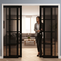 Premium Tinted Glazed Telescopic Pocket Door System with 4 Panel Options for Luxurious Spaces