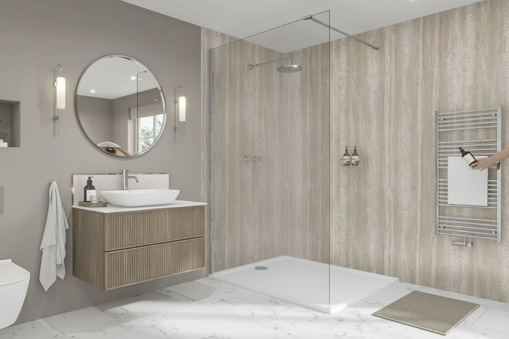 Premium Waterproof Wall Panelling 2420 x 1200mm with Marble Effect for High-Moisture Environments - Image 2