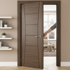 Premium Prefinished Walnut Internal Door with A-Grade Crown Cut Veneers and 10 Year Guarantee