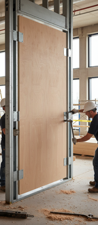 Premium Internal/External Fire Door Blank FD60 - 60 Minutes Fire Rated with Plywood Core and Lipped Edges