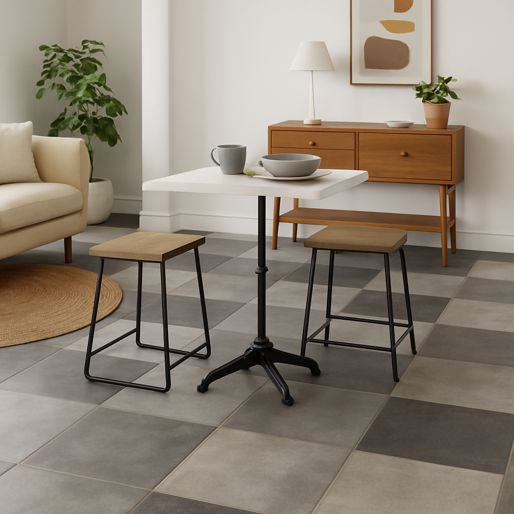 Water-resistant 8mm Laminate Flooring in Stone Oxide Finish