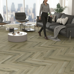 Premium Herringbone 5mm Anti-Microbial Rigid Core Vinyl Flooring with UV Coating for High-Traffic Areas