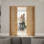 Premium 4 Leaf Bi-Folding Door Set with High-Quality Hardware and Custom Size Options for Room Division