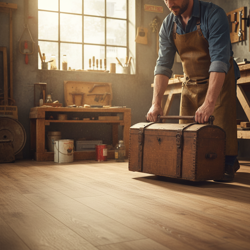Premium 8mm Laminate Flooring with Water-Resistant Surface and Authentic Wood Finish for Kitchens and Bathrooms