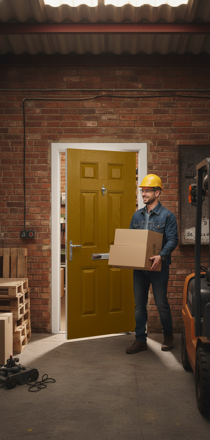 Premium Heavy Duty External Fire Door Set with 30 Minute Fire Resistance and Secure Locking System