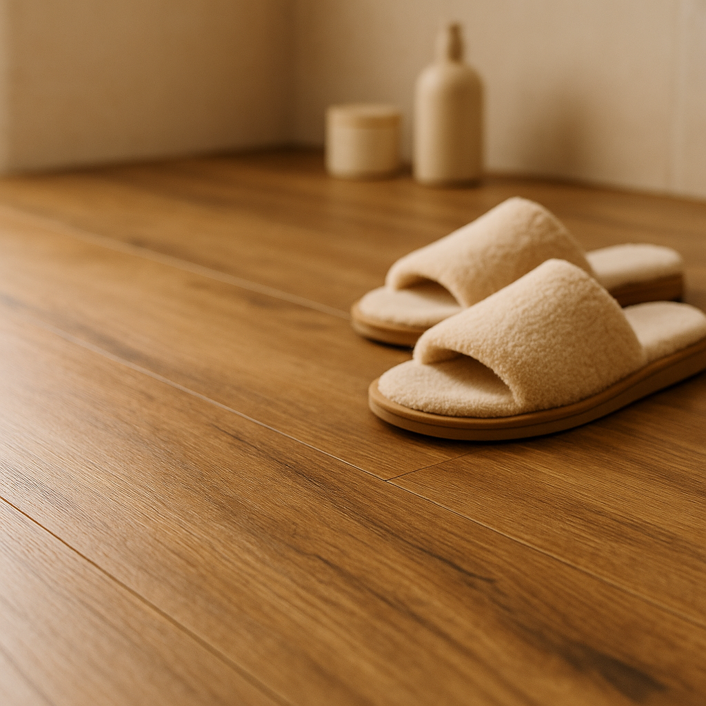 5mm Rigid Core LVT Flooring in Oak for Home Use - detail view
